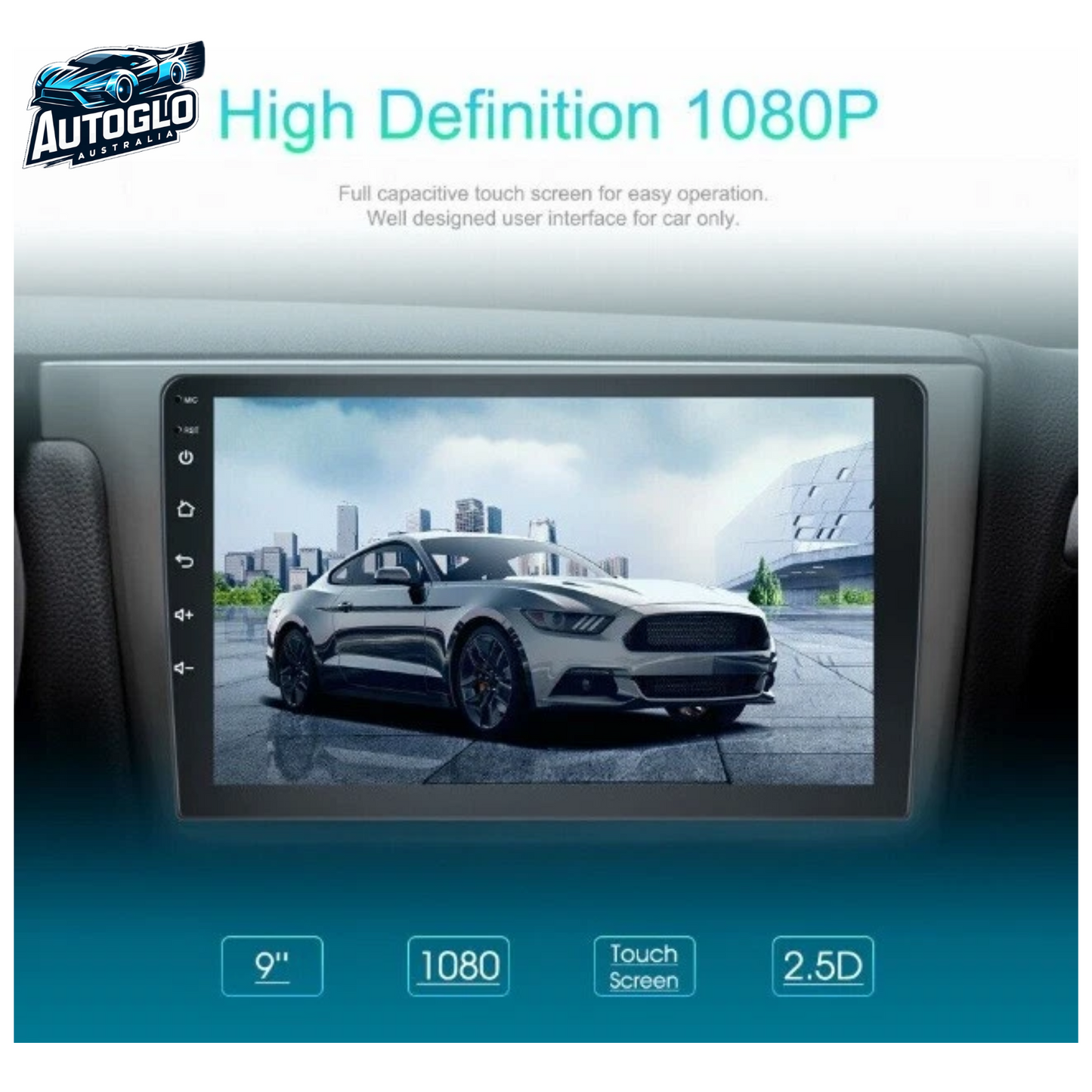 Autoglo Australia 9" CarPlay Android GPS BT WiFi Stereo For MAZDA 323 (1998-03) 2GB+32GB
