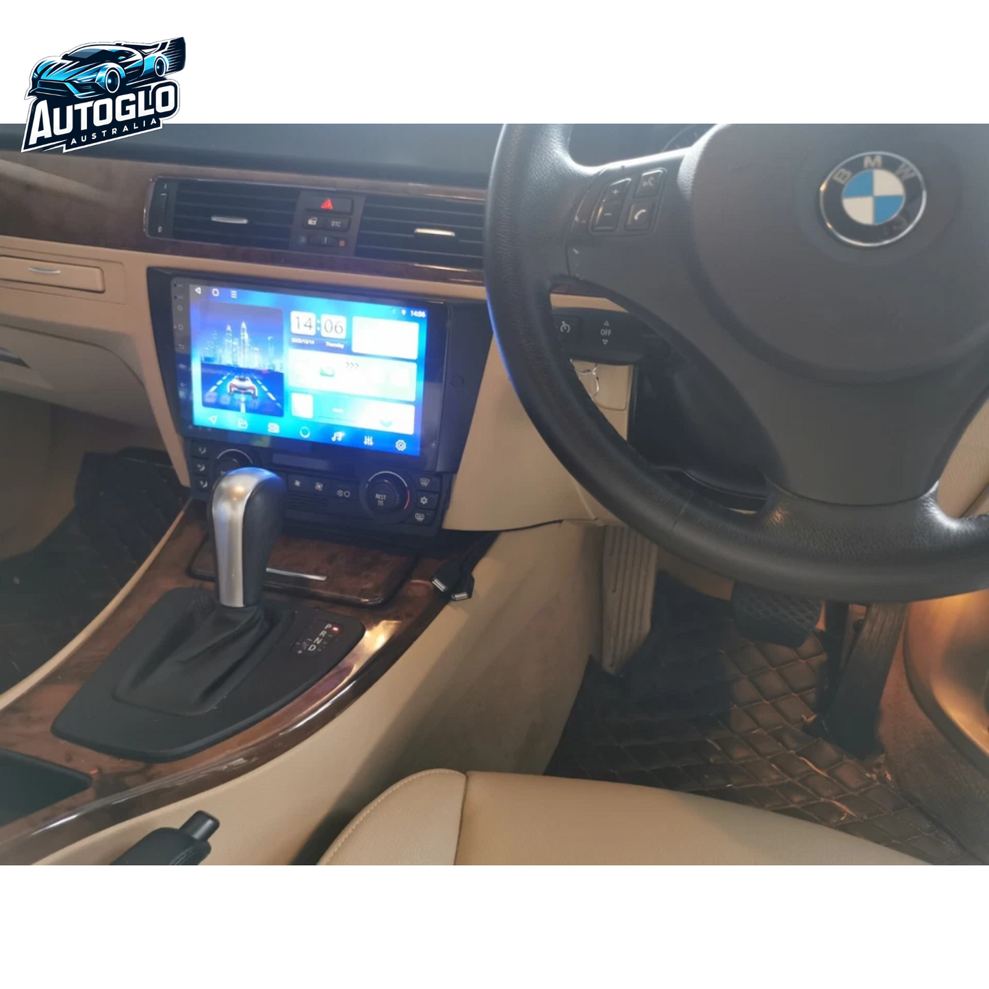 Autoglo Australia 9" (2G+32G)GPS BT WiFi CARPLAY ANDROID Stereo For BMW 3 Series E90 E91 E92 E93