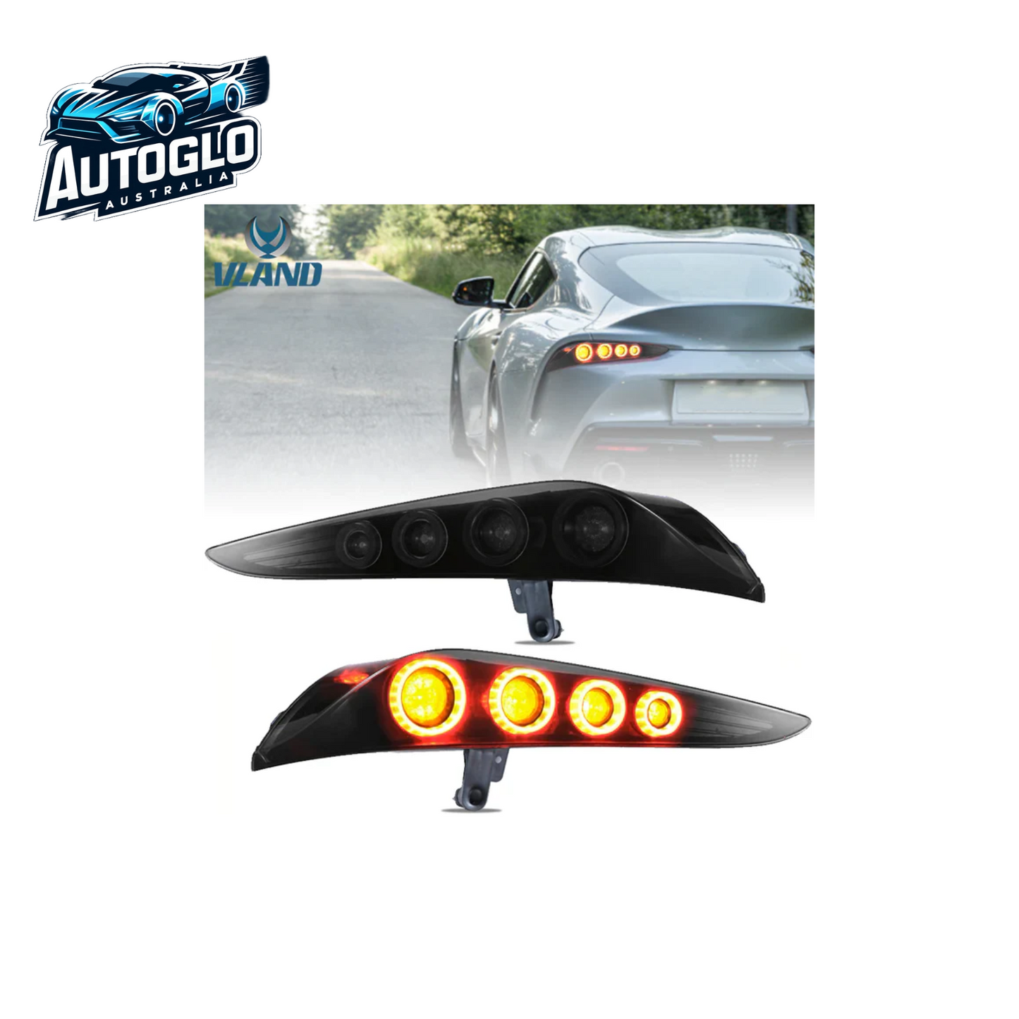 VLAND LED Taillights For Toyota GR Supra A90/A91 2019-2024