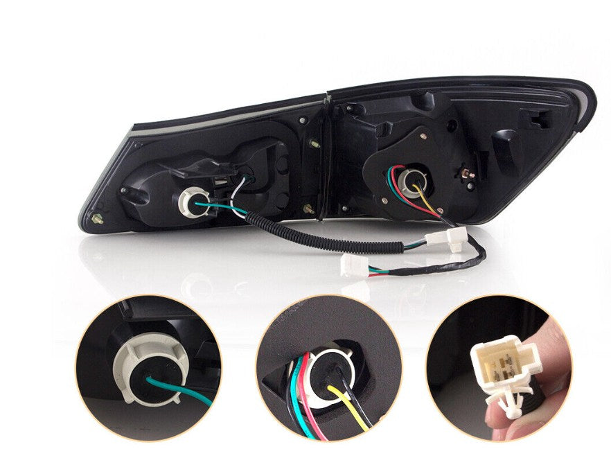 LED Tail Lights Assembly Red Lens Rear Lamp For 2006-2013 Lexus IS250 IS350 ISF