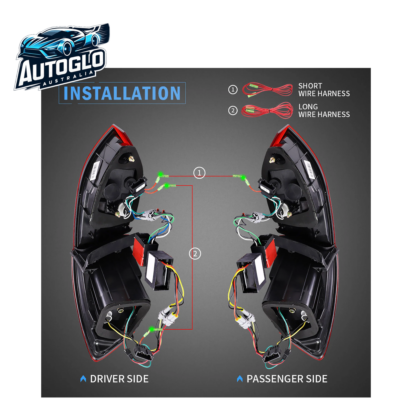 VLAND for Volkswagen Jetta Sagitar LED Sequential Tail Lights 2011-2014