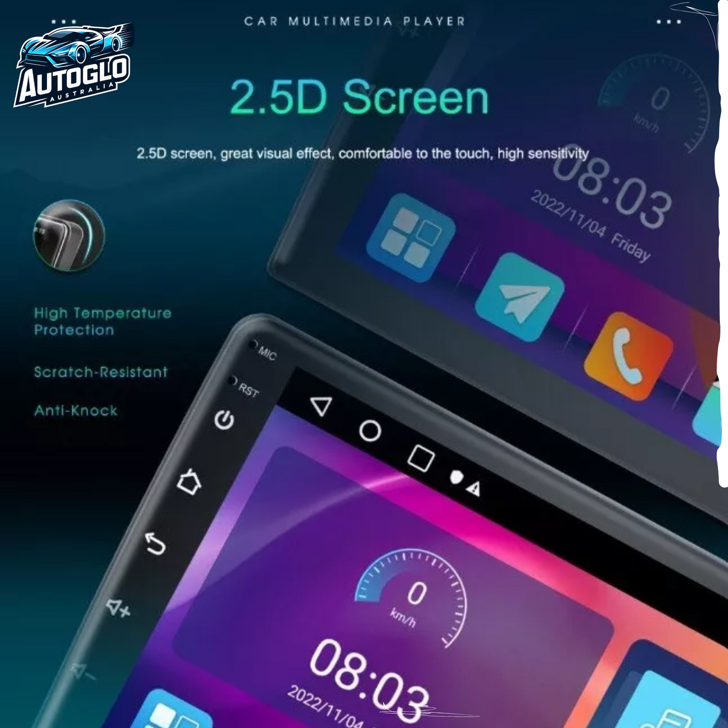 Autoglo Australia 10.1" Carplay Android 2GB+32GB BT GPS Stereo for HYUNDAI IX35 TUCSON (2004-09)