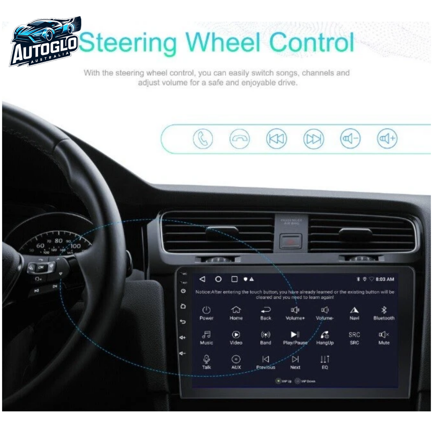 Autoglo Australia 9" Carplay Android BT GPS 2+32G Stereo for HONDA CRV (2008-12)+Rev. Cam-Gifts