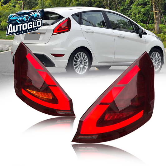 Tail Lights For Ford Fiesta Hatchback SE ST 2009-13 LED Rear Assembly w/Start-Up