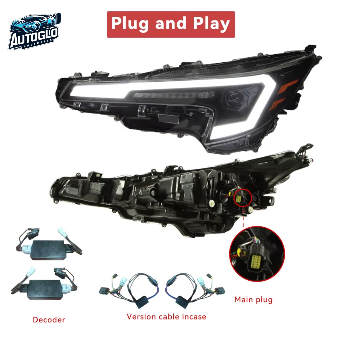 Autoglo Australia Headlights for Toyota Corolla 2020–2025