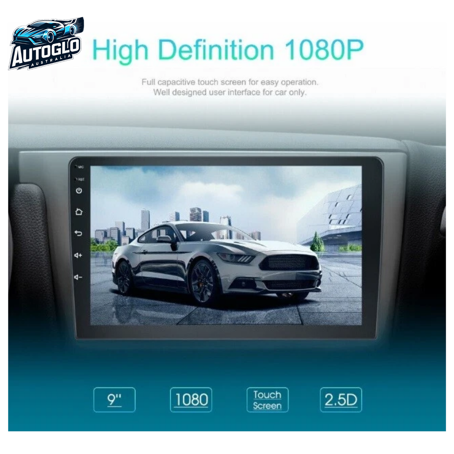 Autoglo Australia 9" CarPlay Android GPS BT WiFi Stereo For PORSCHE CAYENNE (2002-10) 2+32GB