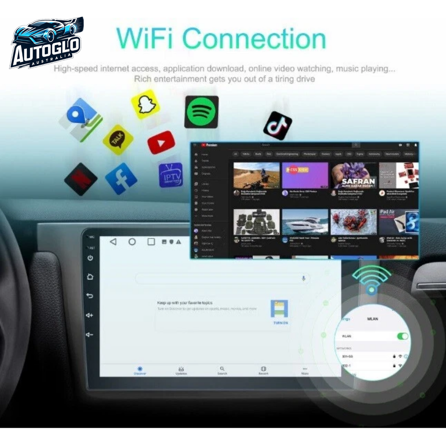 Autoglo Australia 9" CarPlay Android For MAZDA CX5 (2013+ Models) GPS BT WiFi 2GB+32GB