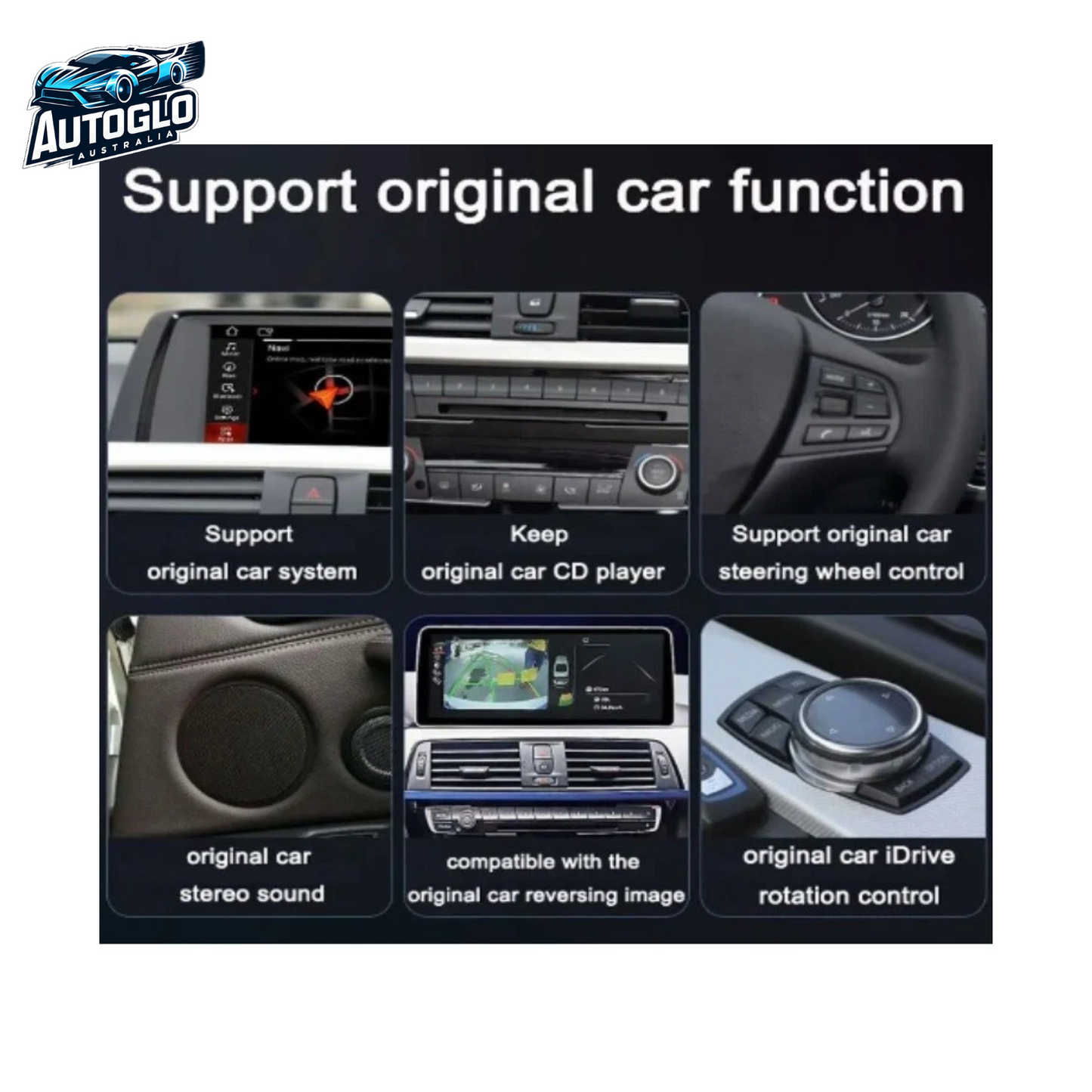 Autoglo Australia BMWBMW 1/2 Series F20 NBT 12.3" XL FHD Carplay Android BT GPS 4G Auto Stereo (NBT)