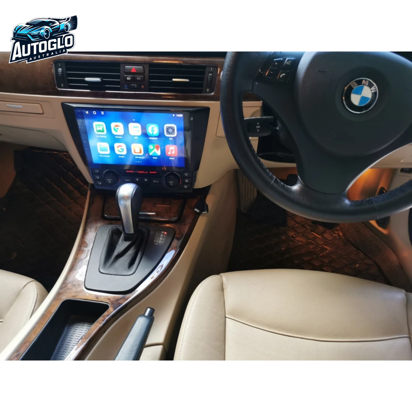 Autoglo Australia 9" (2G+32G)GPS BT WiFi CARPLAY ANDROID Stereo For BMW 3 Series E90 E91 E92 E93