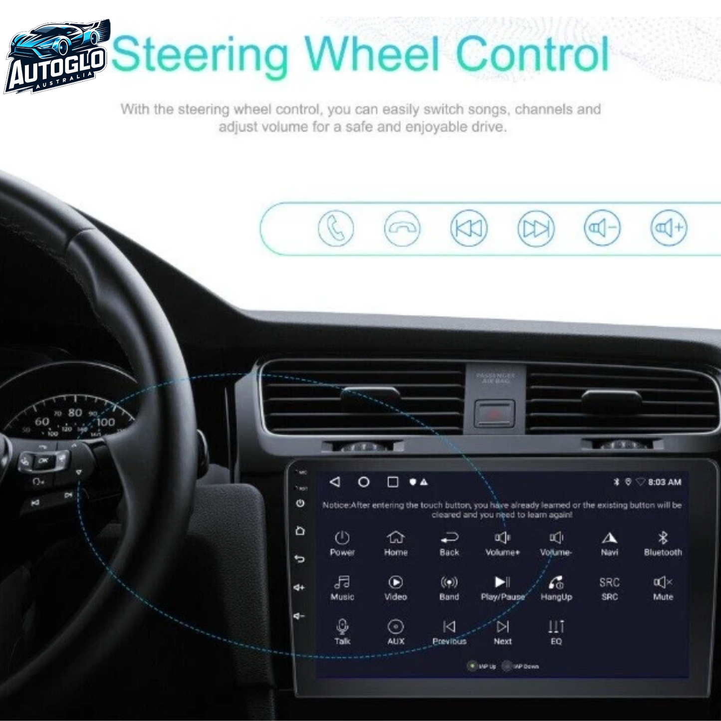 Autoglo Australia 9" Android Carplay BT GPS Stereo for SUZUKI ALTO 2GB+32G (2009-14)