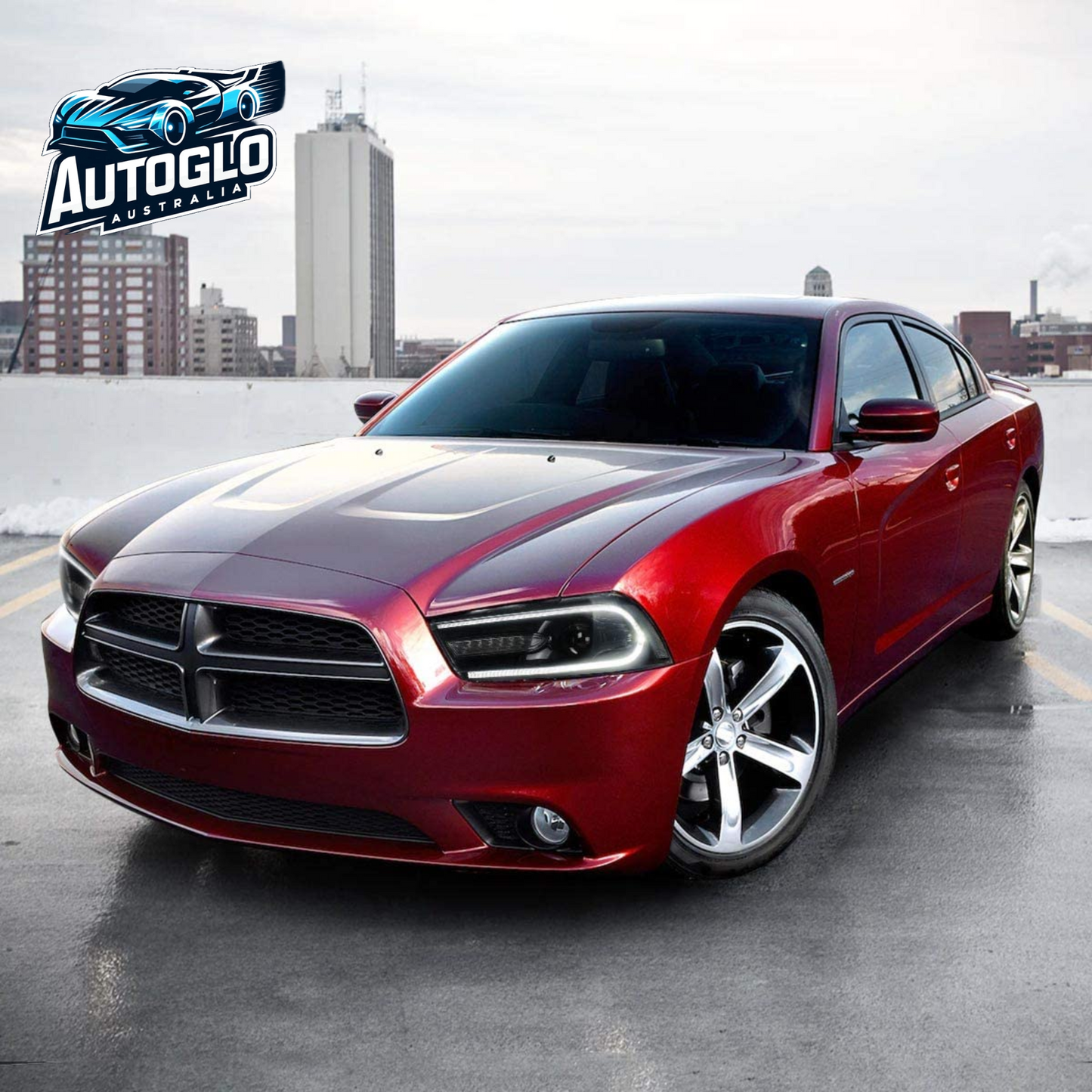 VLAND Dual Beam Projector Headlights for Dodge Charger 2011-2014