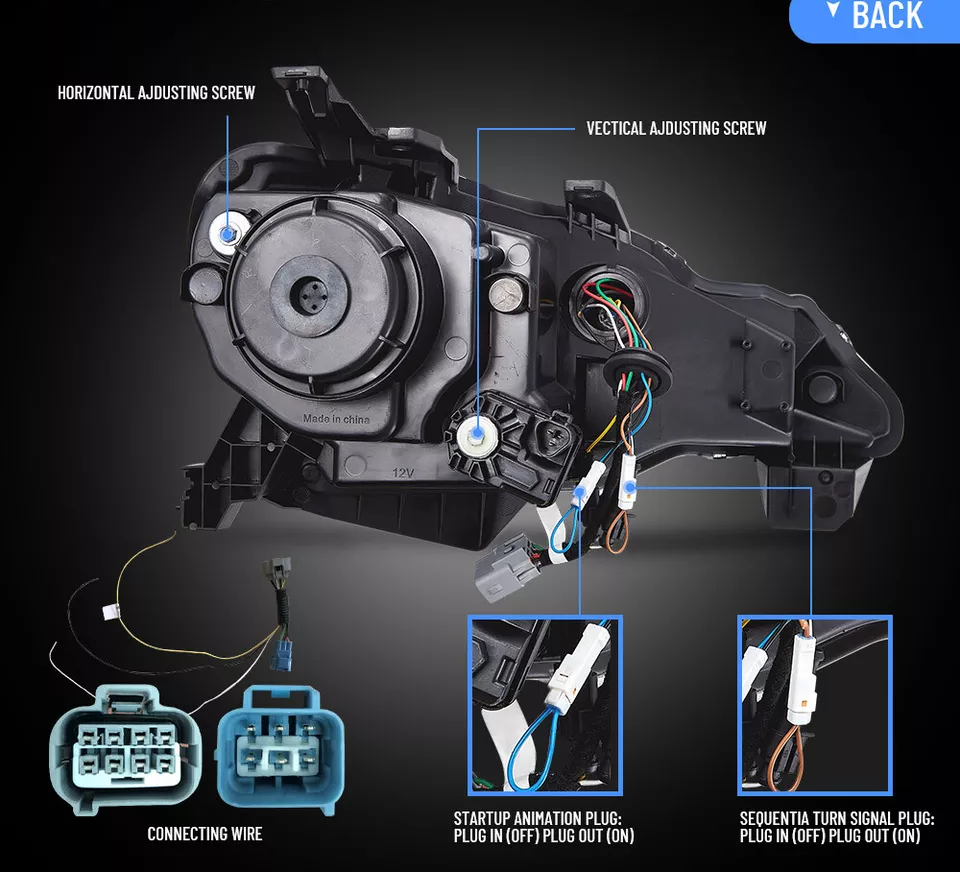 VLAND Full LED V3 Projector Headlights For 2012-20 Toyota 86 Subaru BRZ With RGB DRL