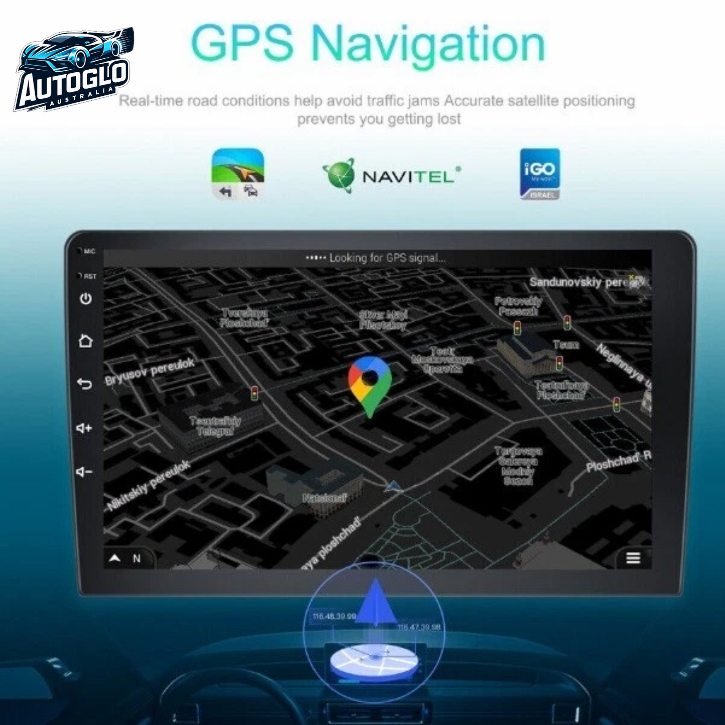 Autoglo Australia 9" (2GB+32G) Android 13 Carplay BT GPS Stereo for Chrysler 300C (2004-11)