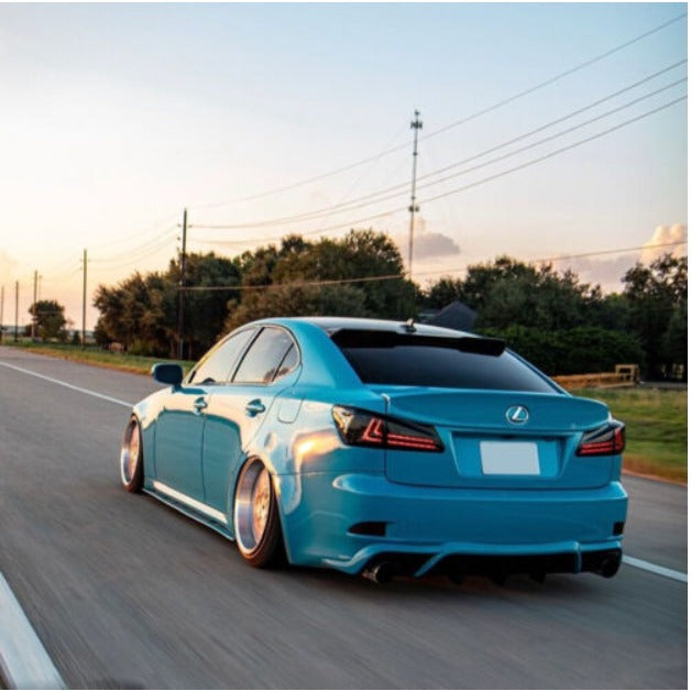 VLAND LED Tail Lights For 2006-2013 Lexus IS250 IS350 ISF Smoked Lens Rear Lamps