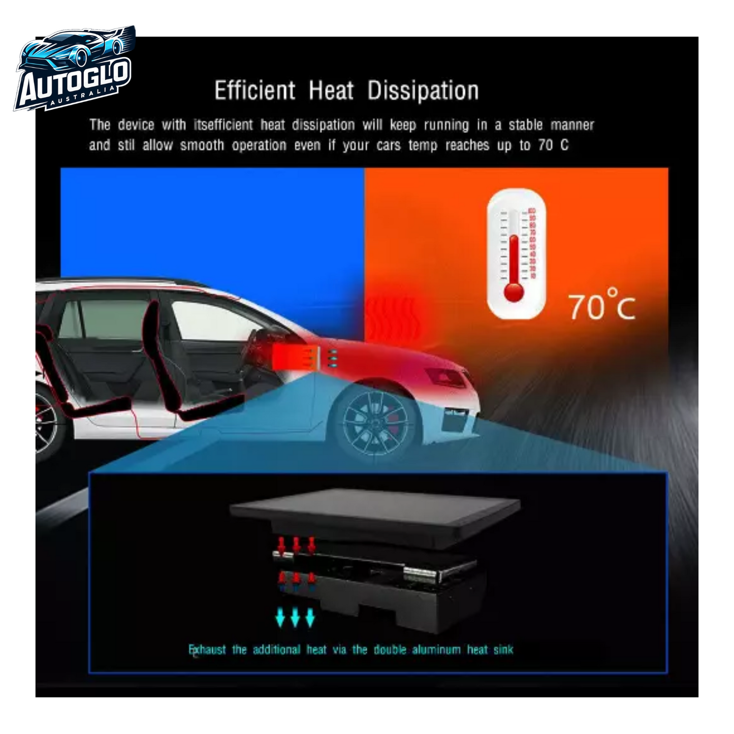 Autoglo Australia 9" CarPlay Android For HYUNDAI ELANTRA (2014-16) GPS BT WiFi 2GB+32GB
