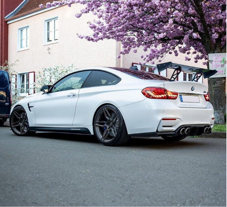 Comparison between original and VLAND LED Tail Lights for BMW M4 F82, F83, F32, F36 (2013-2020), highlighting modern design