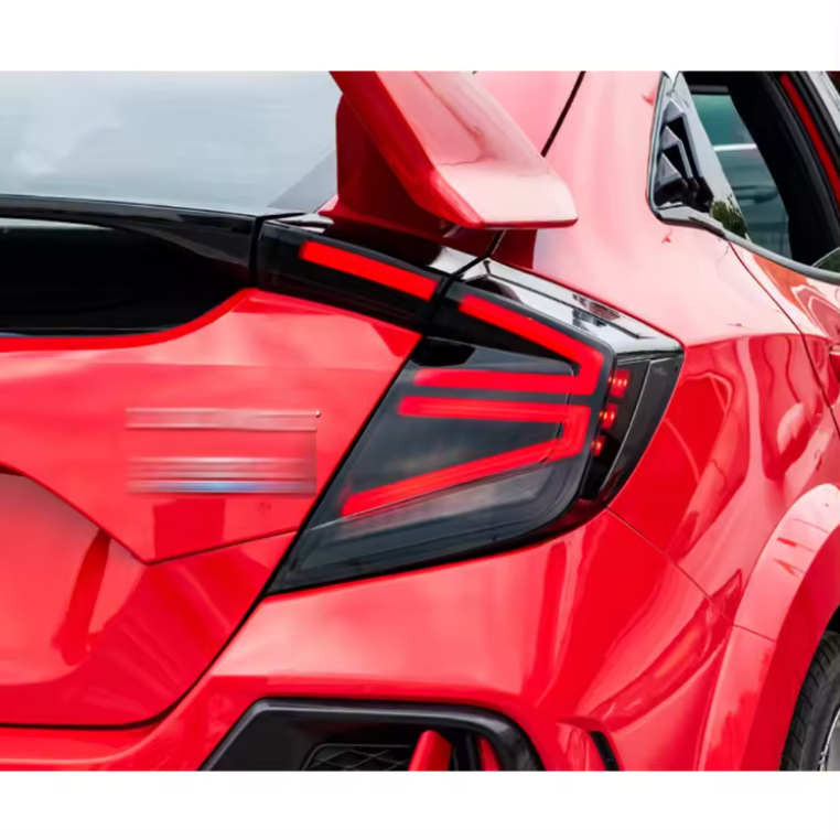 Autoglo Australia Smoked Fully LED Aftermarket Taillights For 2016-2021 Honda Civic Hatchback V2 - Autoglo Australia