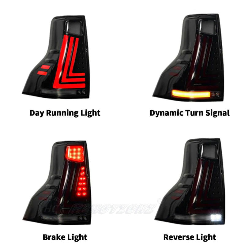 Autoglo Australia Smoked LED Taillights for 2010-2021 Toyota Prado V2 - Autoglo Australia