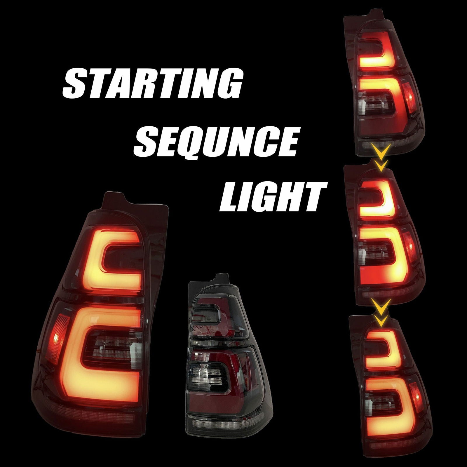 Autoglo Australia Smoked Taillights for 2003-2009 Toyota Prado - Autoglo Australia