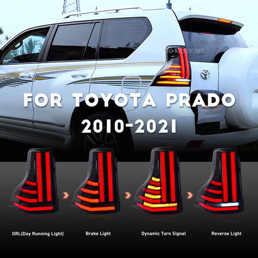 Autoglo Australia Smoked Taillights for 2010-2021 Toyota Prado V1 - Autoglo Australia