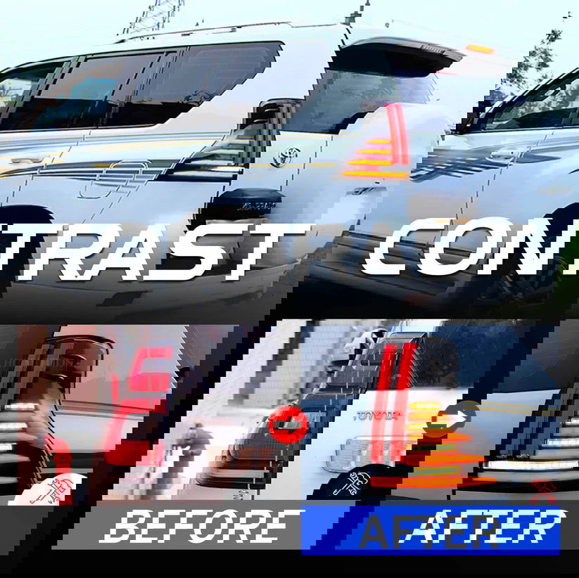 Autoglo Australia Smoked Taillights for 2010-2021 Toyota Prado V1 - Autoglo Australia