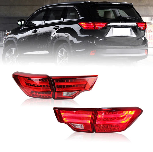 Autoglo Australia LED Tail Lights Fit Toyota Highlander 2014-2019