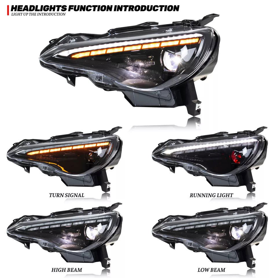Autoglo Australia LED Smoked Demon Eye Headlight For Toyota 86 / Subaru BRZ - Autoglo Australia