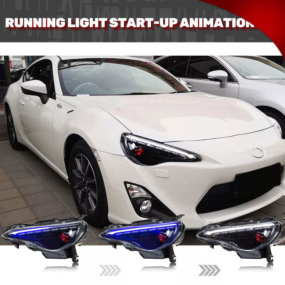 Autoglo Australia LED Smoked Demon Eye Headlight For Toyota 86 / Subaru BRZ - Autoglo Australia
