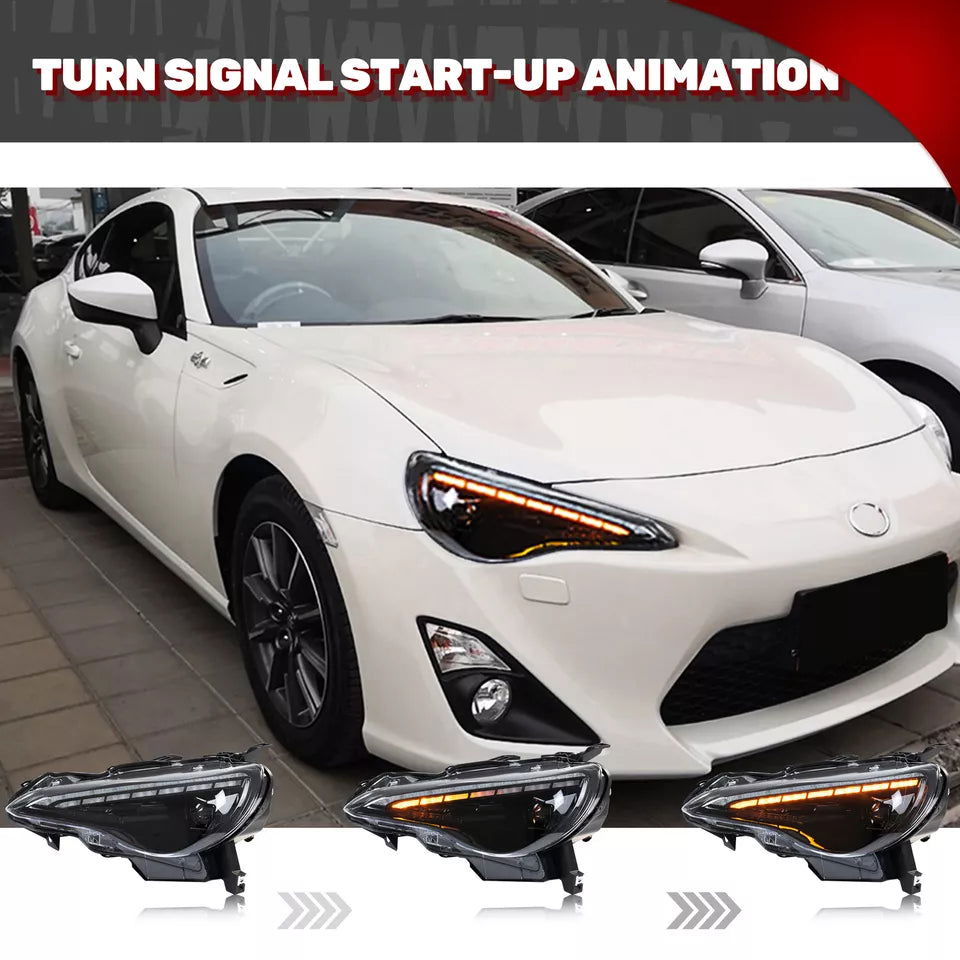 Autoglo Australia LED Smoked Demon Eye Headlight For Toyota 86 / Subaru BRZ - Autoglo Australia
