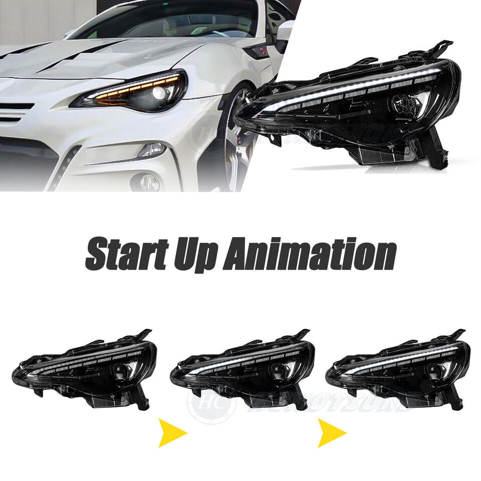 Autoglo Australia LED Smoked Demon Eye Headlight For Toyota 86 / Subaru BRZ - Autoglo Australia