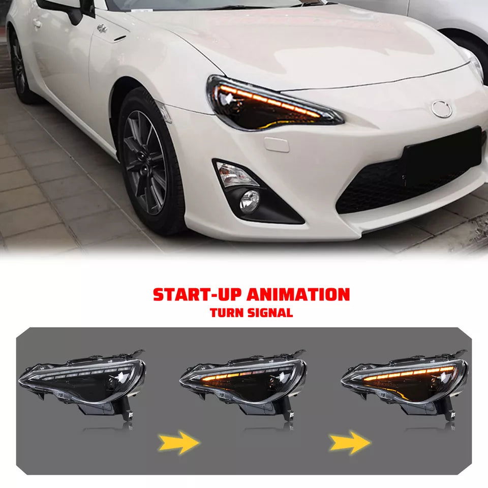 Autoglo Australia LED Smoked Demon Eye Headlight For Toyota 86 / Subaru BRZ - Autoglo Australia