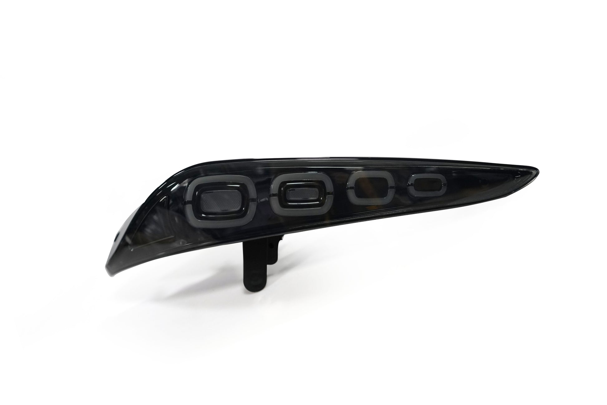 Smoked LED Aftermarket Taillight for 2018-2023 Toyota Supra featuring dynamic animation DRL, sequential turn signals, and red breathing light, designed for a modern aesthetic and enhanced road safety