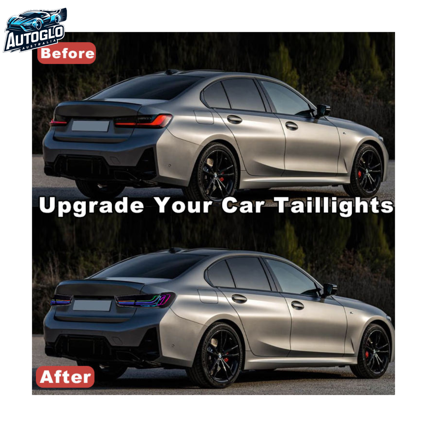 Autoglo Australia RGB Laser Tail lights for BMW 3 Series G20 G28 320i 325i 330i 2020-2024