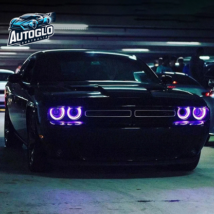 VLAND Dual Beam/RGB LED Headlights For Dodge Challenger 2015-2019