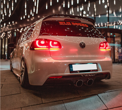 VLAND RED SMOKE LED Tail Lights for 2008-2014 VW GOLF 6 MK6 GTI 2012-2013 Golf R