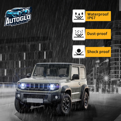 VLAND LED/Projector Headlights For Suzuki Jimny 2018-UP with Blue LED Welcome DRL Light