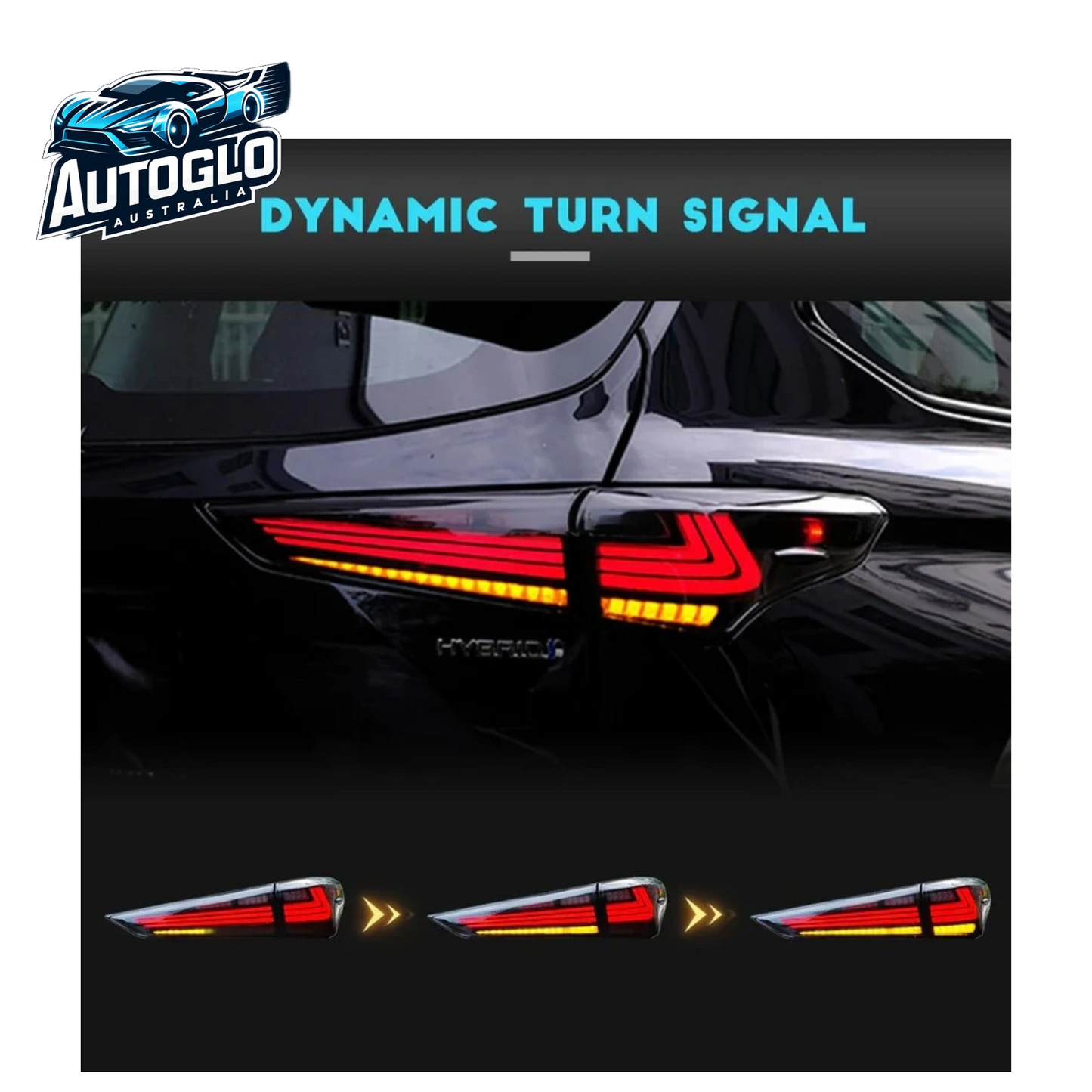 Autoglo Australia 4th Gen For Toyota Highlander 2020-2022 LED Tail Lights