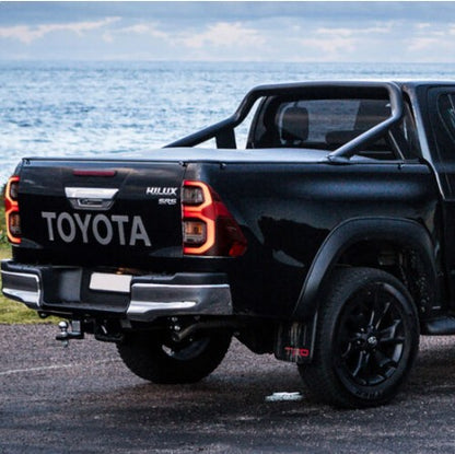 For Toyota Hilux 2015-2025 Vland Full LED Tail Lights RED Lens Rear Lamps L+R