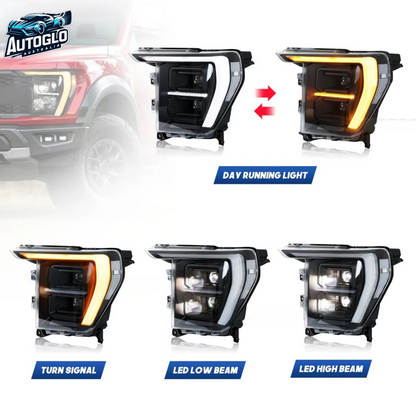 Autoglo Australia LED Headlights For 2021 - 2024 Ford F150
