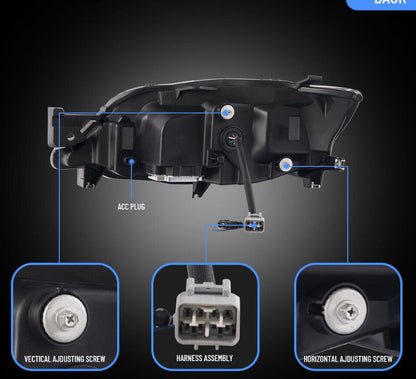 Full LED Headlights For 2008-2014 Subaru Impreza 2008-2014 Subaru WRX Front Lamp