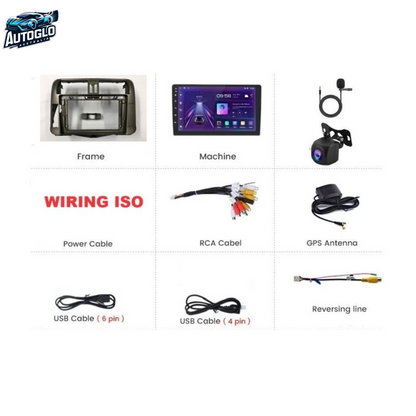 Autoglo Australia 9" (2G+32G) GPS BT WiFi CARPLAY ANDROID Stereo For Toyota Prado 150 (2009-2013)