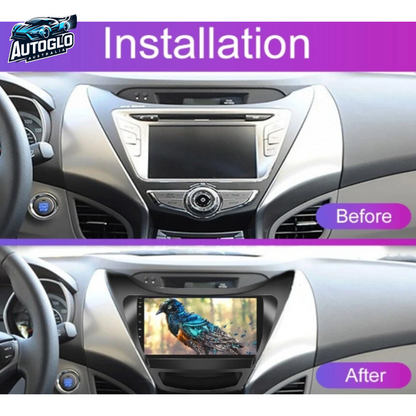 Autoglo Australia 9" CarPlay Android For HYUNDAI ELANTRA (2012-14) GPS BT WiFi 2GB+32GB