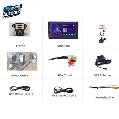 Autoglo Australia 9" (2G+32G) GPS BT WiFi CARPLAY ANDROID Stereo For FORD FOCUS (2012-18) FULL E