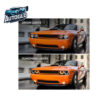 VLAND Dual Beam Projector Headlights For Dodge Challenger 2008-2014
