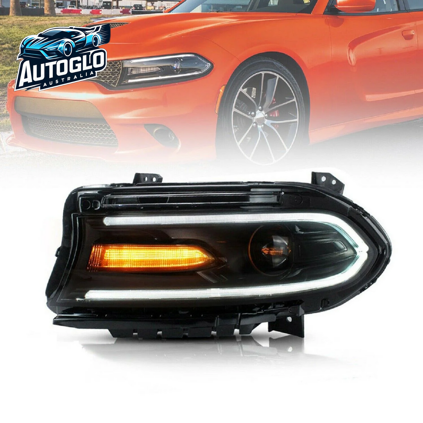 VLAND Dual Beam Projector Headlights For Dodge Charger 2015-2020