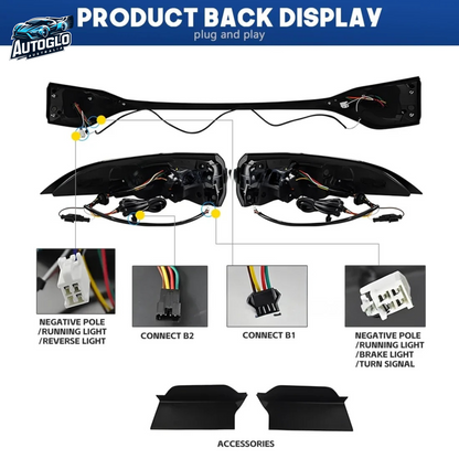 Autoglo Australia Taillights For Toyota US Corolla 2020-2024 DRL Start UP Animation