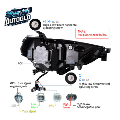 VLAND Full LED Headlights For Toyota 4Runner 2014-2020 with Dynamic DRL (Not fit for 2021)