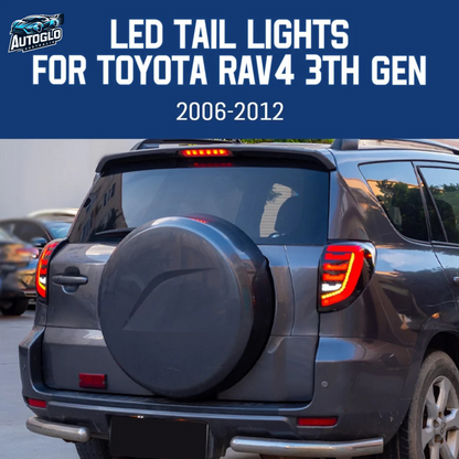 Autoglo Australia RGB LED Tail Lights for Toyota Rav4 3th GEN 2006-2012 DRL Start UP Animation