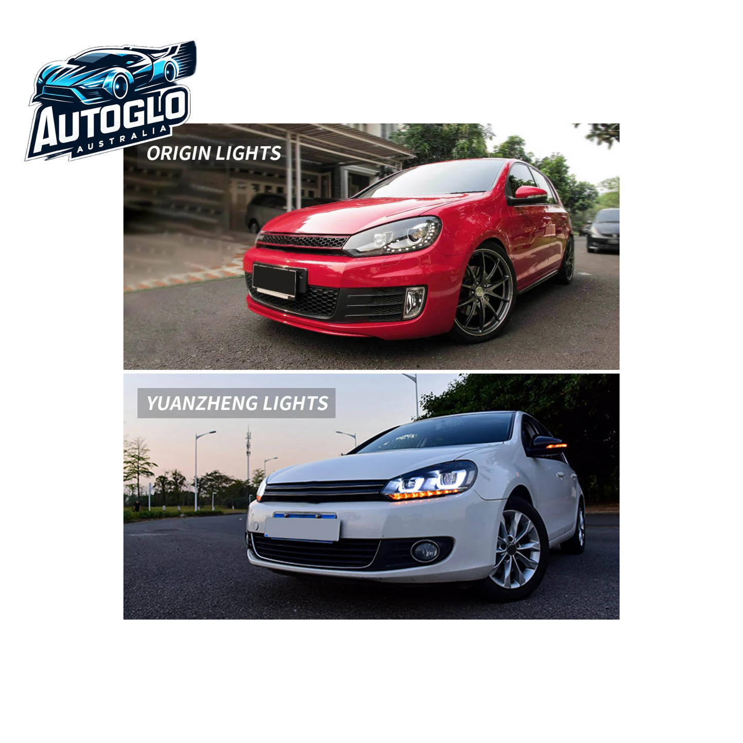 VLAND Projector Headlights for Volkswagen Golf 6 / MK6 2010-2014