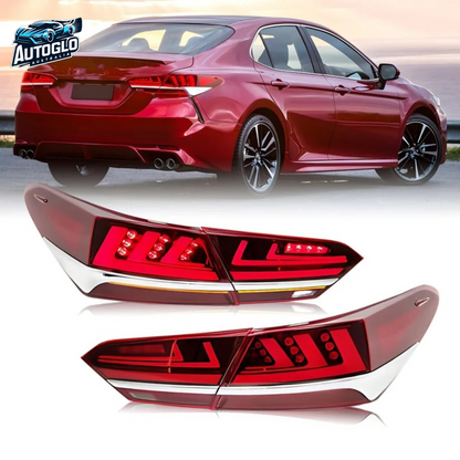 Autoglo Australia Taillights Fit/For Toyota Camry 2018-2024 With silver strip